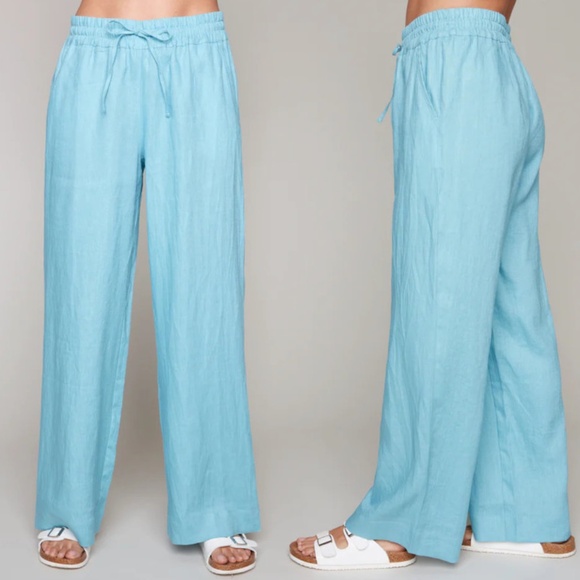 Claire Desjardins – Linen & Cotton – Wide-Leg Pull-On Pants – Size S - Picture 6 of 6